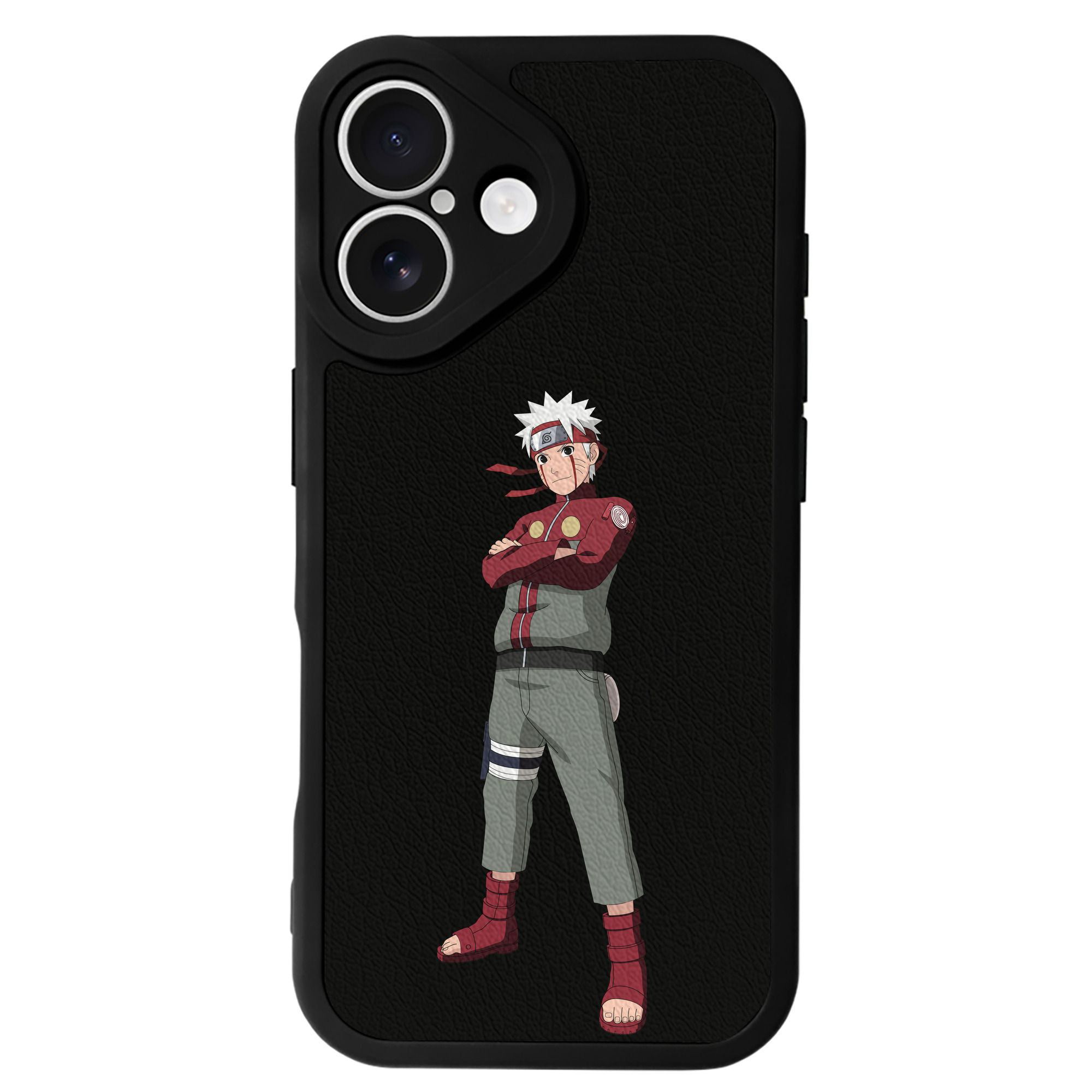 （画像用） NARUTO -ナルト- うずまき ナルト Uzumaki Naruto 【iPhone 16シリーズ対応】シリコンスマホケース（レザー調） 材質：シリコン